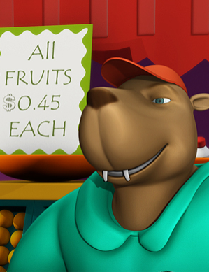 Centsables-bear_selling_food